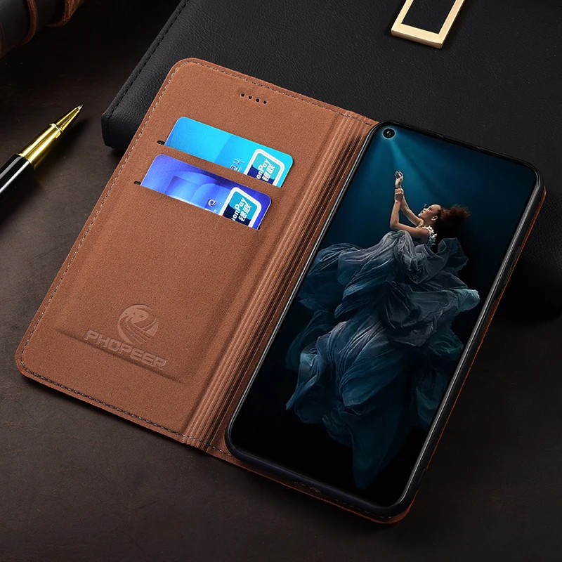 For Xiaomi Poco X3 X4 X5 X6 X7 X8 Pro NFC GT Neo Max 5G Dragon Scale Pattern Of Genuine Leather Flip Phone Cover Case Cowhide