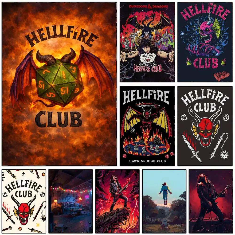 Fantasy Concept H-Hellfire Club Poster Modern Home Decoration Interior Design & Contemporary Wall Art Collection