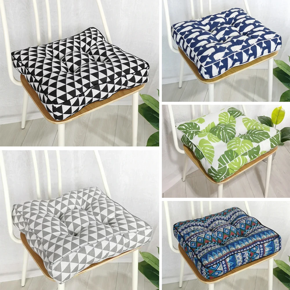 Printing Simple and Thickened Seat Office Chair Sofa Chair Cushion Fat Mat Futon Mat Tatami Floor Home Cushion 40/45/50CM 쿠션 쿠션