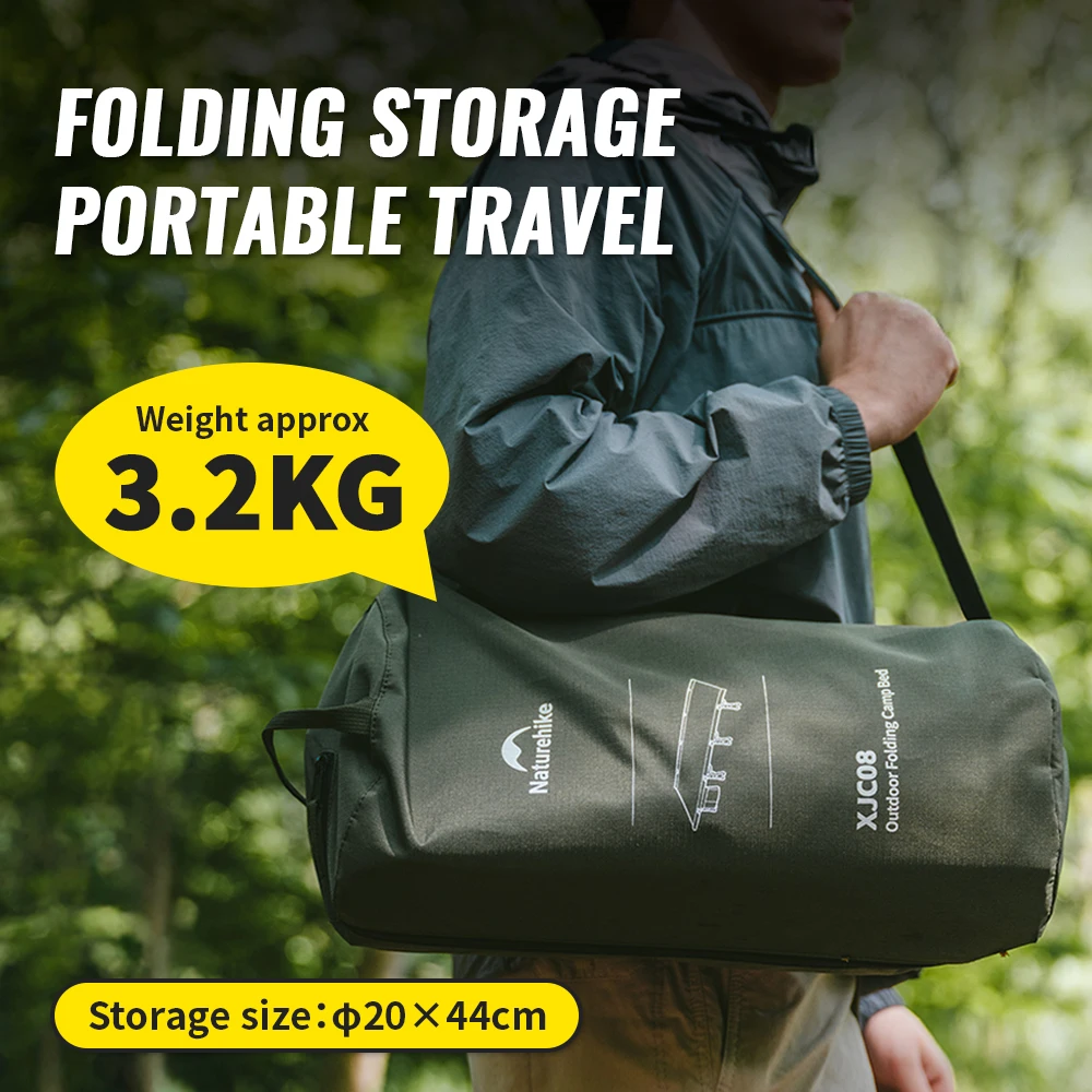 Naturehike Camping Bed XJC08 Outdoor Ultralight Folding Cot Bag Packing Lightweight Camping Hiking Travel 75cm Wide Surface Beds 6 Naturehike Camping Bed XJC08 Outdoor Ultralight Folding Cot Bag Packing Lightweight Camping Hiking Travel 75cm Wide Surface Beds 6