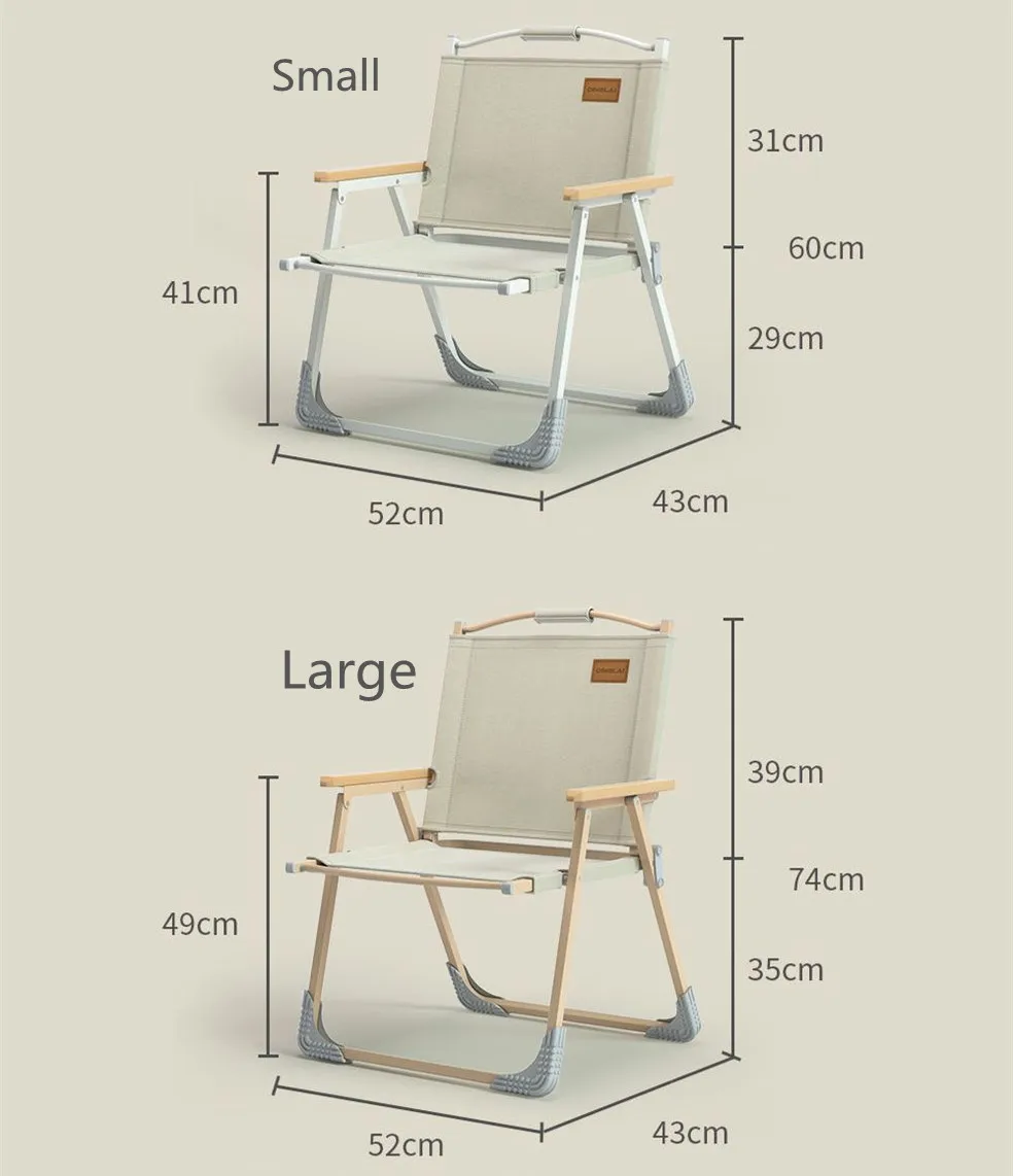 Nordic Outdoor Chair Foldable Single Lounge Chair Portable Fishing Chair Beach Chair Camping Chair With Shelf Tray