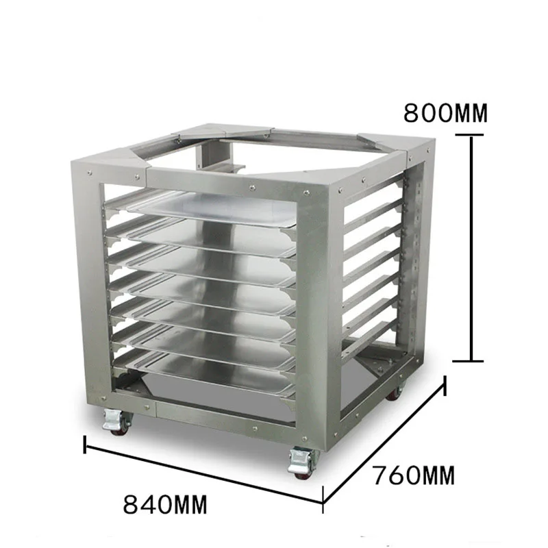 7 pallets stainless steel shelf baking equipment cart for food