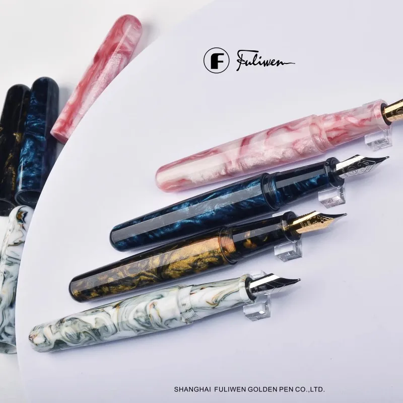 fuliwen-017-stylo-plume-en-resine-ef-f-m-plume-stylo-a-encre-de-grande-taille-de-luxe-motifs-irreguliers-uniques-stylo-cadeau-pour-les-affaires-de-bureau