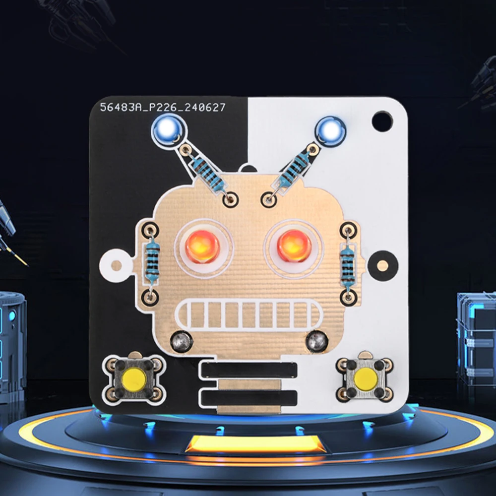 Robot LED Electronics Beginner Learning Welding Fun DIY Kit LED Light Emitting Tube Module