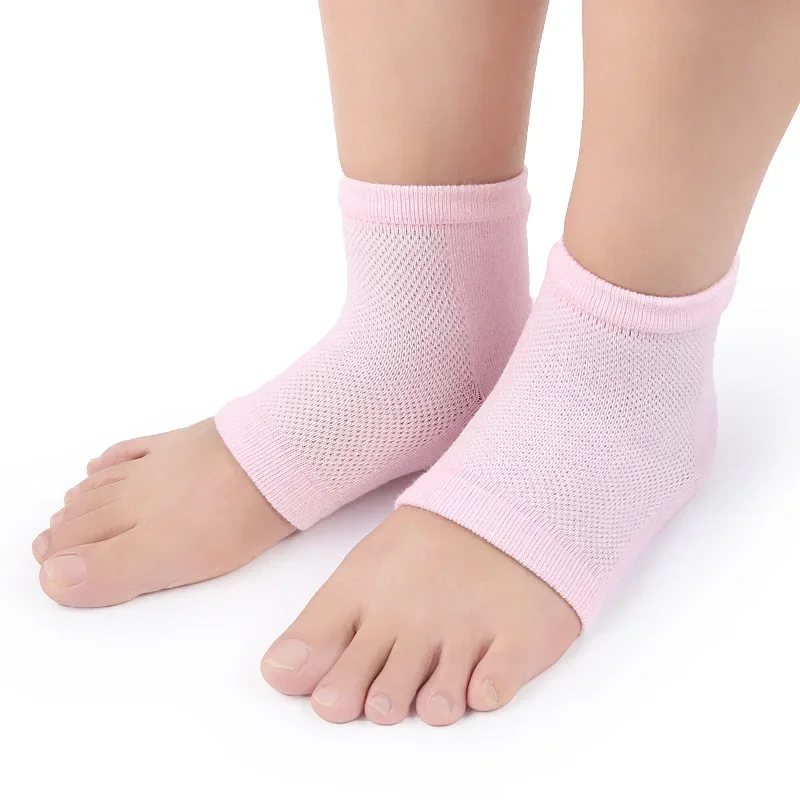 Mesh Heel Moisturizing Socks Breathable Cotton Ankle Socks Dry Cracked Heels Foot Care Sleeves Foot Skin Protection