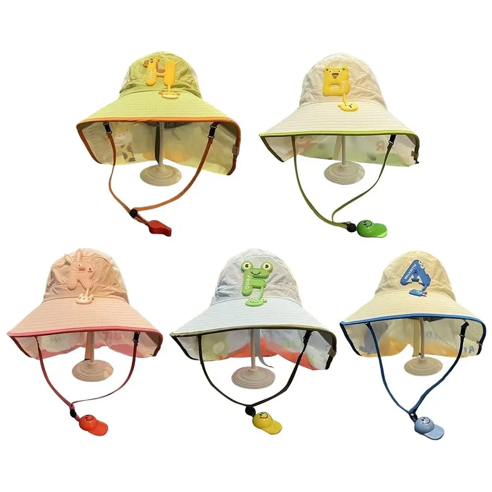 قبعة شمس للأطفال سريعة الجفاف، حماية شبكية للصيف، قبعة حماية من الأشعة فوق البنفسجية للاستخدام في الهواء الطلق، تصميم شال، قبعة ذات حافة كبيرة، أنشطة الشاطئ #1