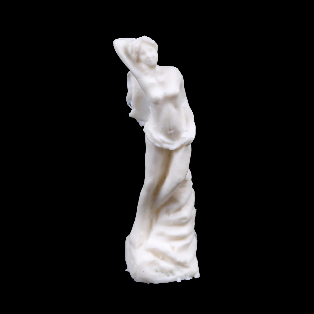 Miniature Dollhouse Accessories Scene Model Resin Goddess Statue Toy Girl Gift....