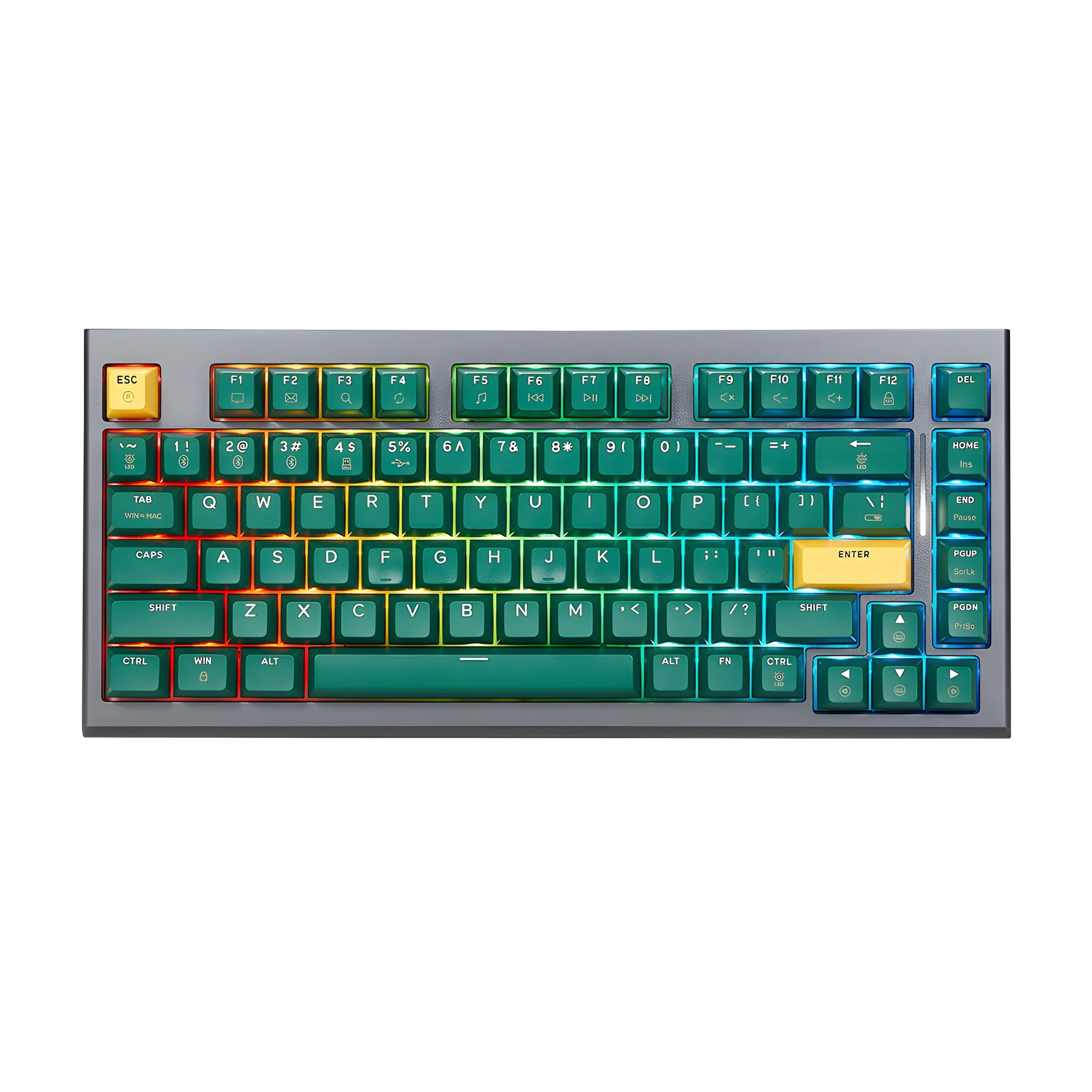 82 Keys Hot-swappable Gasket Mount Linear Axis PBT Keycaps High Return Rate All-aluminum Body Gaming  Mechanical Keyboard