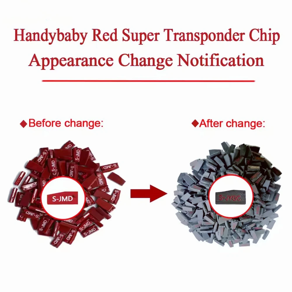 10pcs /lot NEW Original jmd chip super red chip S-jmd chip Handy Baby Multifunctional CBAY Car Key Chip Replace JMD 46/4C/4D/G/4