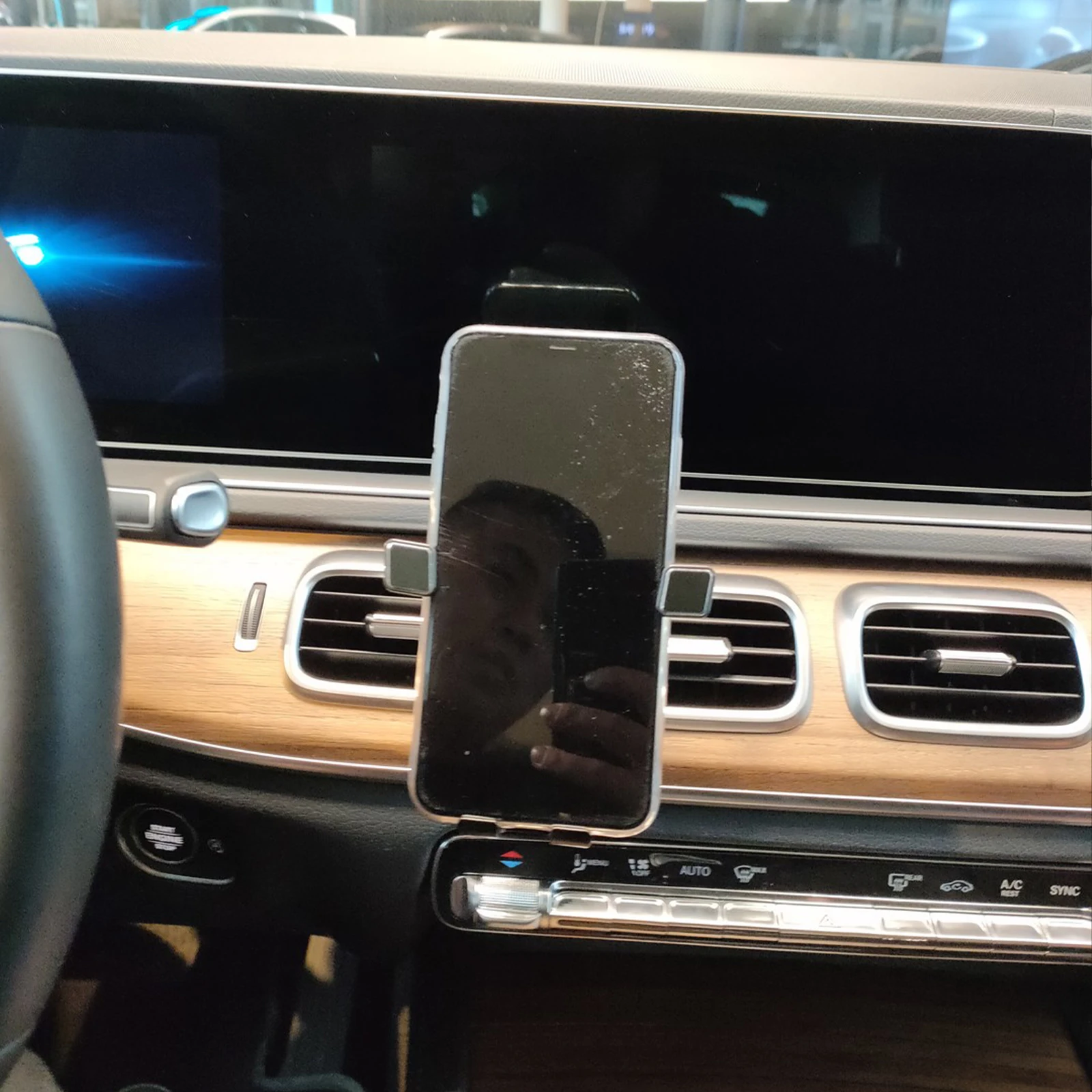 اكسسوارات حامل هاتف السيارة المحمول لمرسيدس بنز GLE W167 350 2020 ~ 2025 GPS قوس الملاحة حامل السيارات