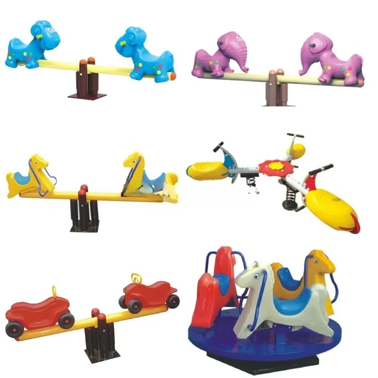Factory Price Pop Style Garden Outdoor Seesaw 2 Seats 4 Seats Funny Rock Seesaw
