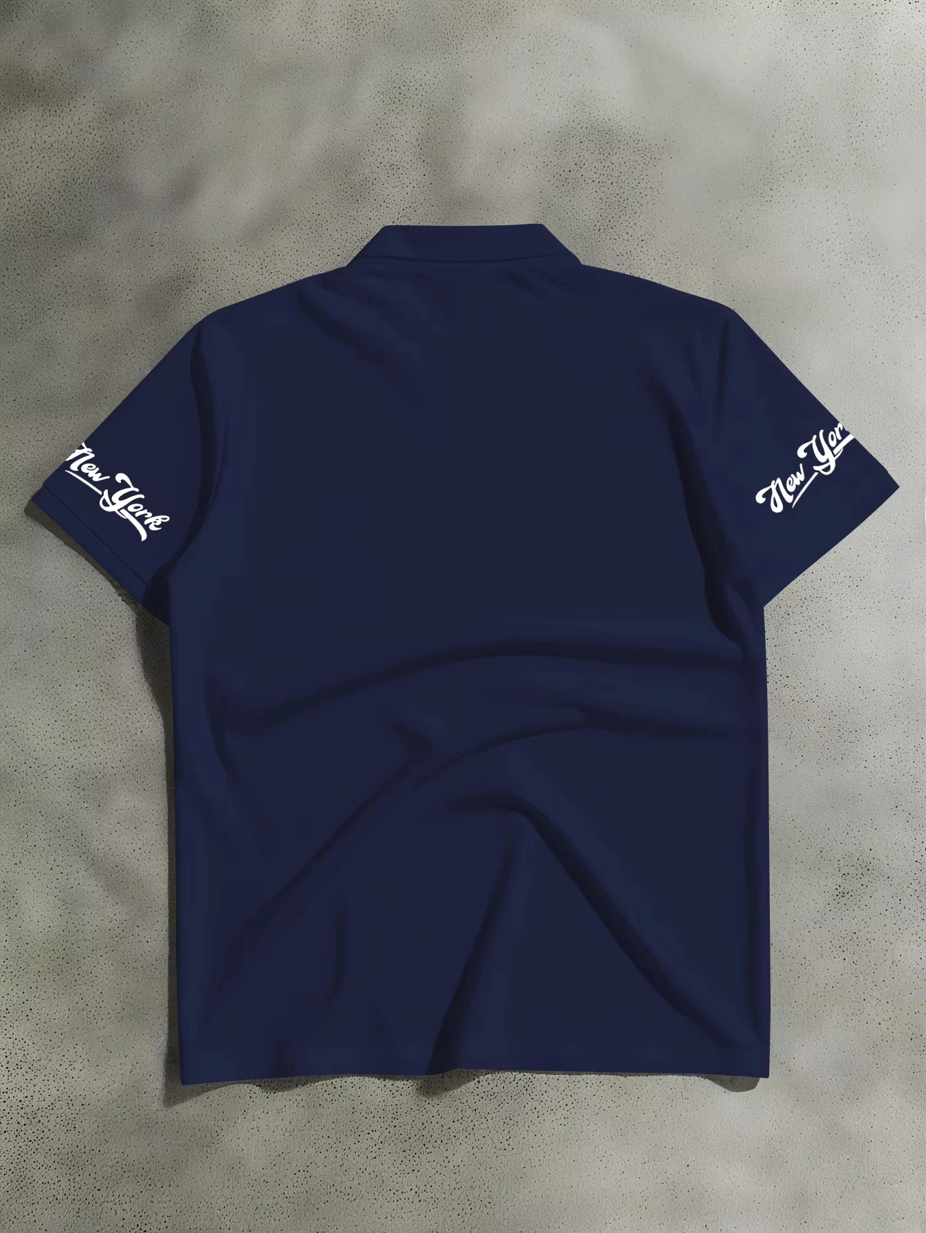 Simple Men's Los Angeles Print Polo Shirt, Loose And Lightweight Polyester Fabric, Suitable For Casual Everyday Wear.