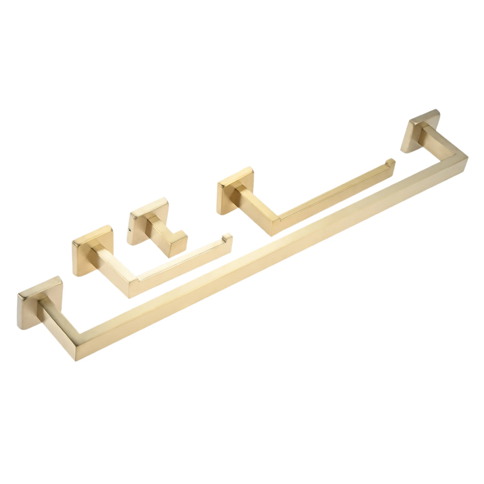 4 قطعة مجموعة حامل المناشف المثبتة على الحائط نحى الذهب المصقول الكروم نحى النيكل منشفة بار اليد حامل ورق المرحاض خطاطيف المناشف
