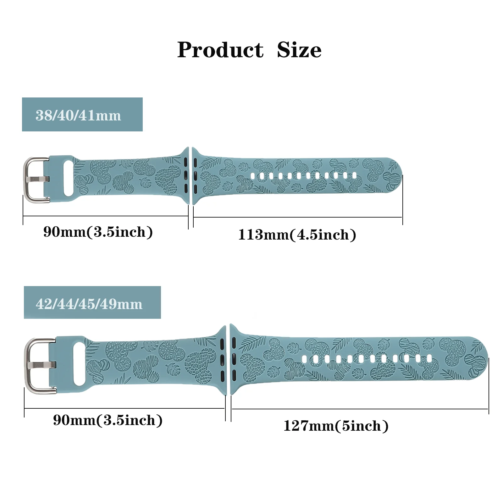 حزام سيليكون لساعة أبل الفرقة الكرتون النقش نمط ورقة سلسلة ل Iwatch40 41 42 44 45 49 مللي متر المرأة لطيف معصمه