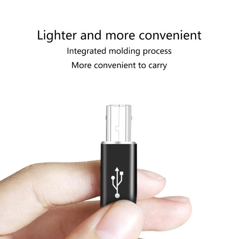 USB 2.0 محول الطابعة USB نوع C إلى نوع B ذكر للطابعة القرص الصلب قاعدة آلة الفاكس الماسح الضوئي USB 2.0 نوع C محول الطابعة