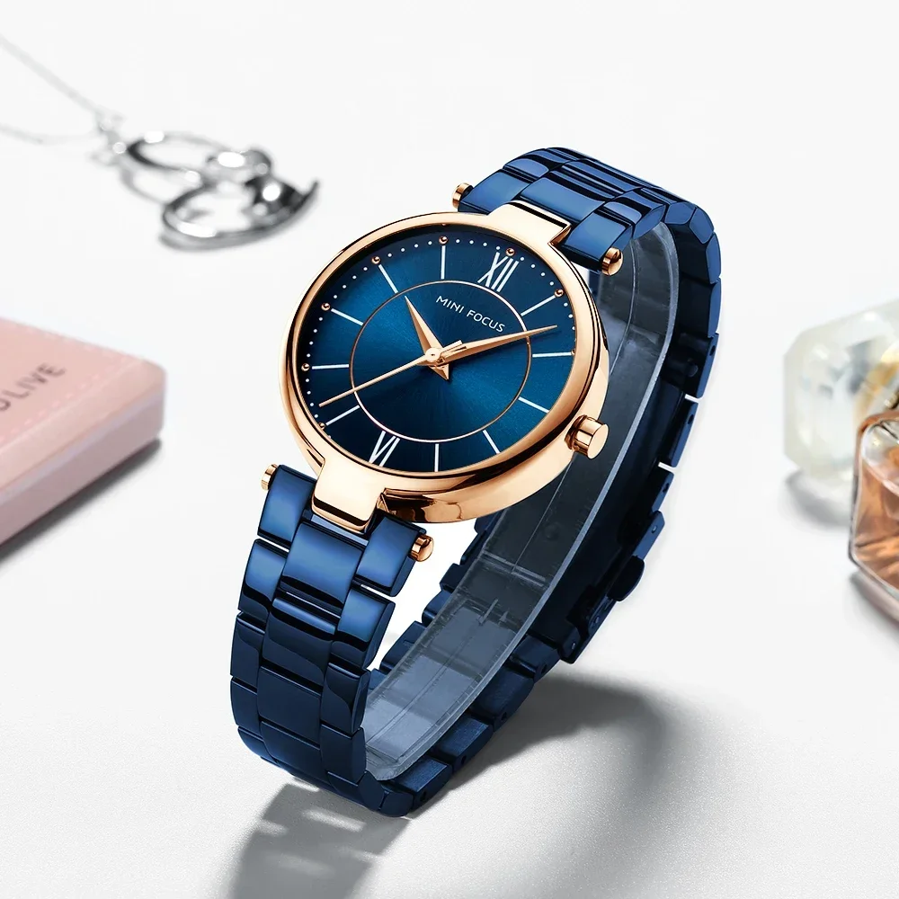 MINI FOCUS Bracelet Clock Luxury Fashion Ladies Watch Woman Girls Gift Wristwatch Women Stainless Steel Quartz Watches 0189L