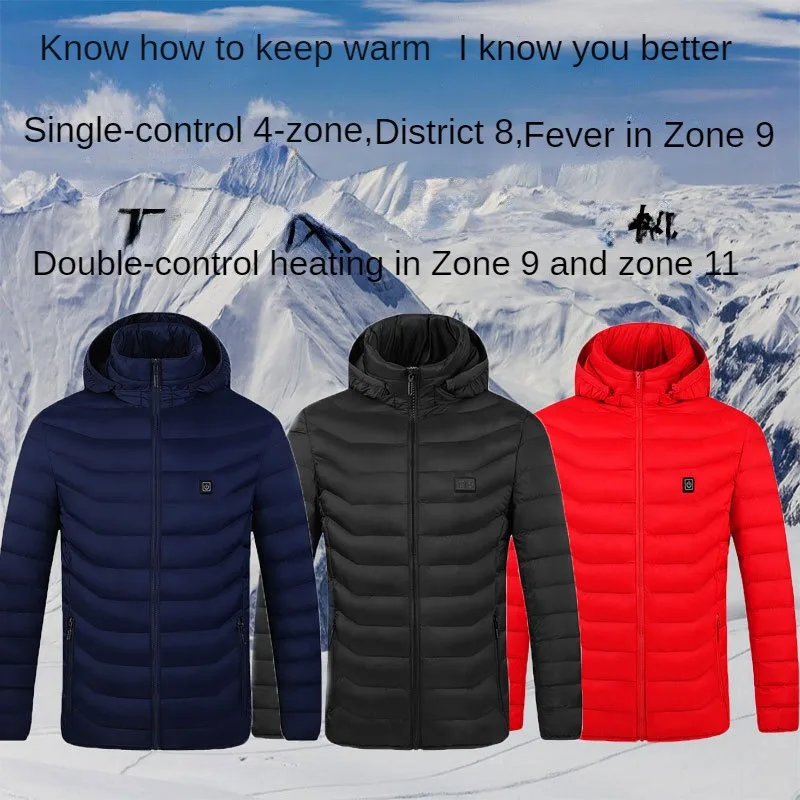 

Winter warmth intelligent electric heating cotton clothes couple heating cotton clothes USB charging thermostatic cotton clothes