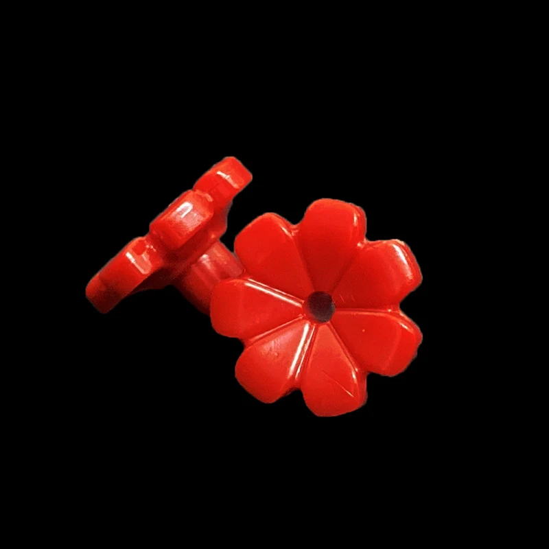 Moc 32606 Friends Accessories Flower with 7 Thick Petals and Pin City Street View Scene Building Blocks Bricks Compatible with