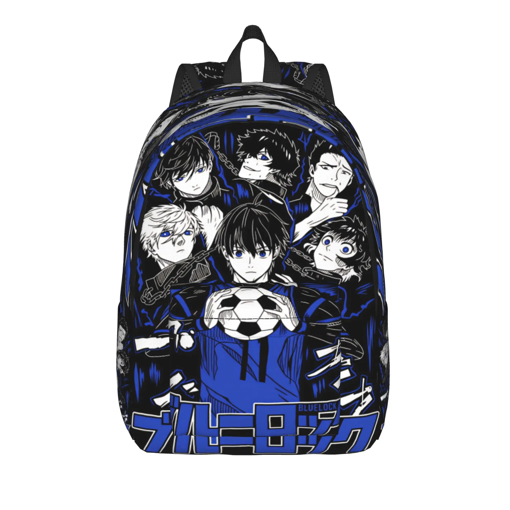 Anime Blue Locks Backpack Men  Lightweight Backpacks Polyester Modern High School Bags Camping High Quality Rucksack