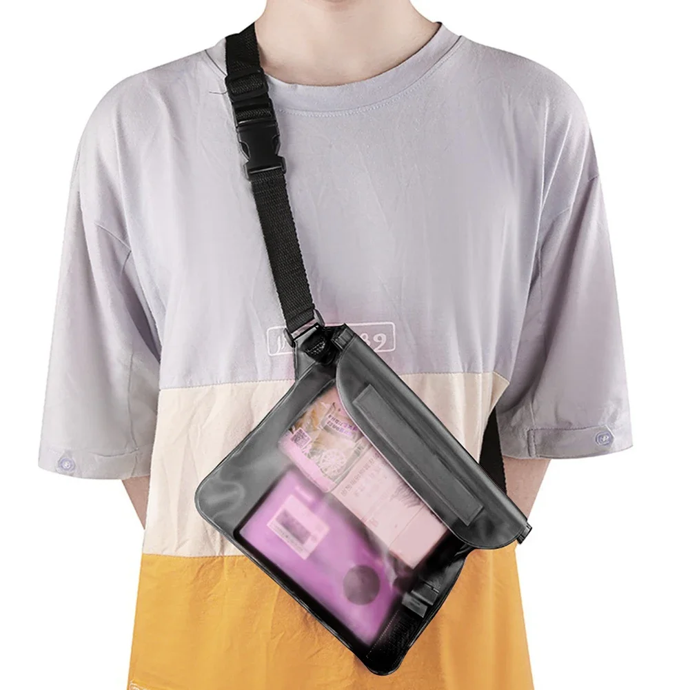 

Waterproof Bag Lightweight Waist Bag Large Capacity PVC Fanny Pack Multifunction Swimming Bag for Drifting Boating Kayaking