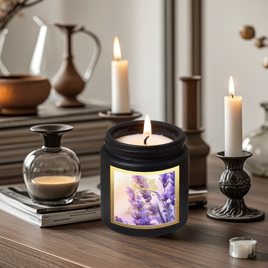 شمعة معطرة باللافندر، هدية خفيفة، شموع عطرية معطرة، شموع هدية للضيوف، شموع زفاف، جرة شمعة #2