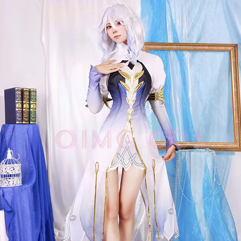 Furina Focalors تأثيري جينشين زي تأثير كرنفال موحدة أنيمي هالوين ملابس تنكرية للحفلات لعبة النساء