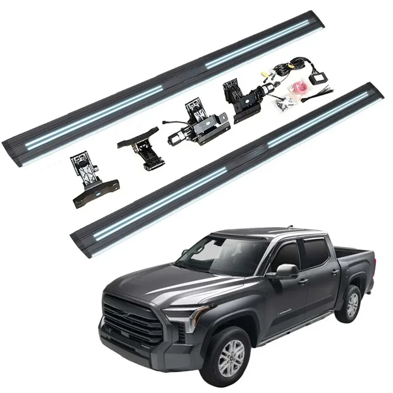 

Custom Logo Electric Side Steps with Dual Lights for 2022+ Pickup