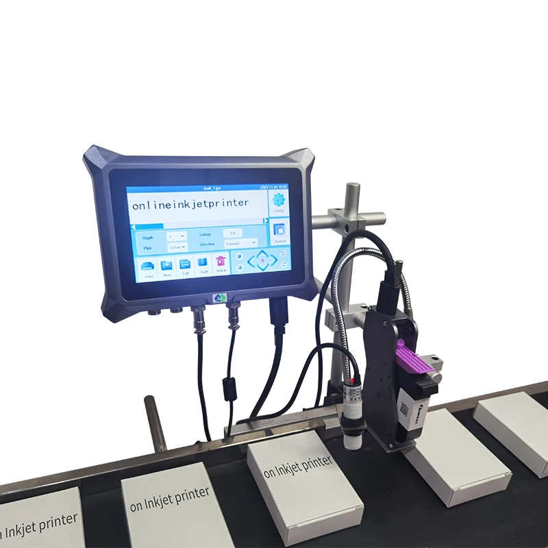 

High Quality Automatic Online Inkjet Coding Machine Date Inkjet Printer With New Paging Conveyor Belt Machine