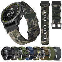22 26mm Nylon Quick Fit Watch Strap For Garmin Tactix 8 7 Delta Bravo Woven Wristband Quatix 7/6/5 Fenix 8/E/7X/6X/5X Sport Band