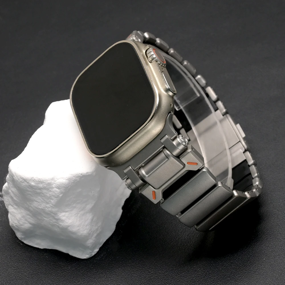 

Stainless Steel Strap for Apple Watch Band Ultra 3 2 49mm 46mm 45mm 44mm Luxury Metal Bracelet For iwatch 11 10 9 8 7 6 5 4 SE3