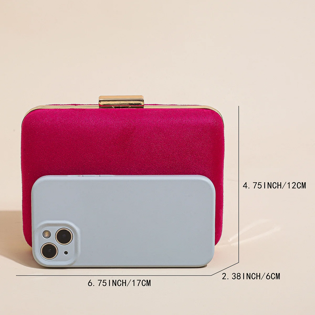 Mini einfache elegante Samt-Clutch-Abendtaschen für Damen, formelle Hochzeit, Party, Clutch, Geldbörse, Abschlussball – Detail 13