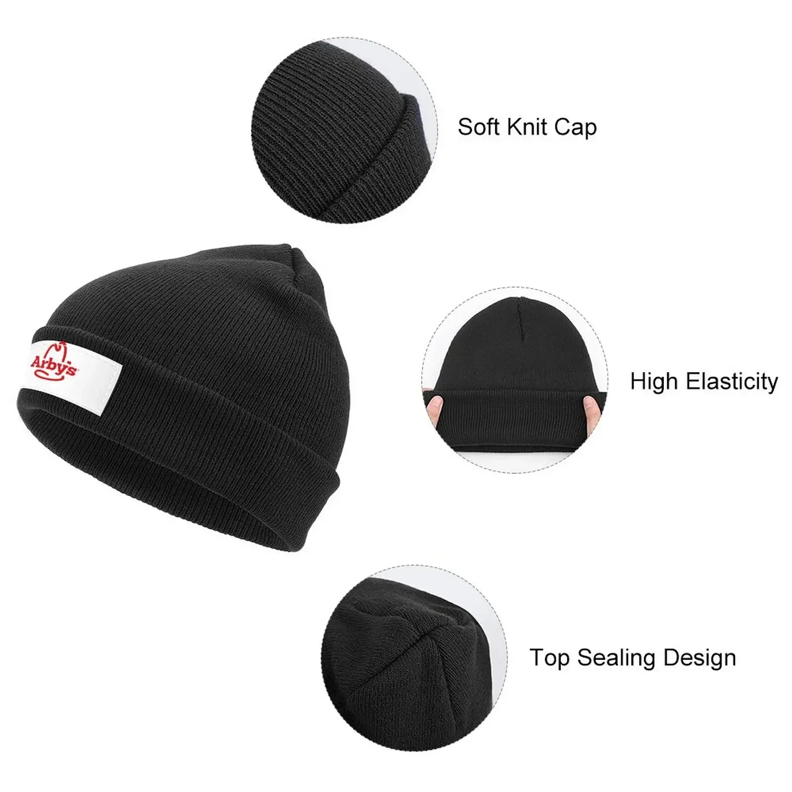 Arby's Knitted Hat derby hat Hat Beach Male Cap Women's image 3