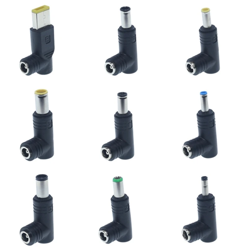 Adaptador conector alimentación ángulo 90 °, 5,5x2,5mm, convertidor a macho, 1 unidad, envío directo