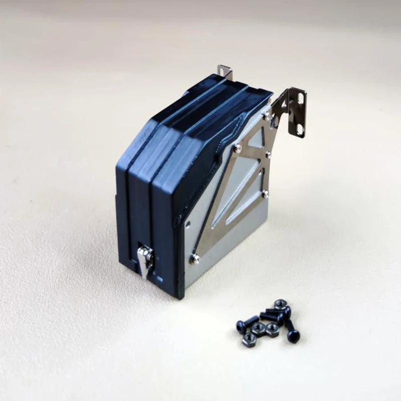 Metal Urea Tank Differential Lock Control Box for 1/14 Tamiya RC Truck Trailer Tipper Scania 770S MAN Benz Actros 3363 Volvo Car