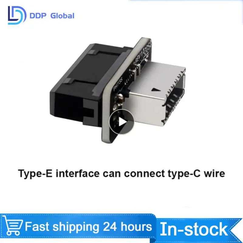 Motherboard Internal USB 3.0 20Pin/19P Header To Type-E A-Key USB 3.1 20 Pin Adapter For Type C Front Panel Chassis Bracket New