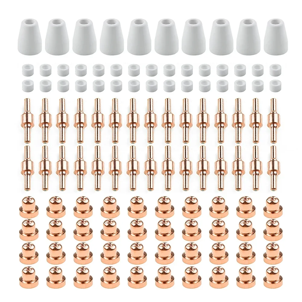 85pcs Replacement Components for PT-31 40A Plasma Cutter Torch Used in CUT-40 CUT-50D CT-312 CT416D CT518D Super160