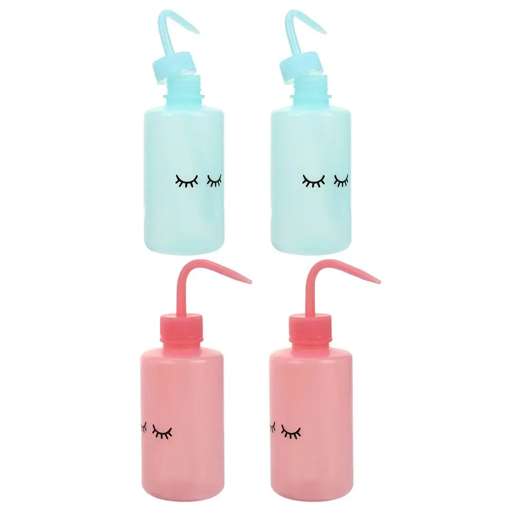 

6pcs Elbow Plastic Squeeze Succulent Watering Plant Eyelash Washing Plastic Squeeze Bottle Blue Pink Clear Home Garden Tools