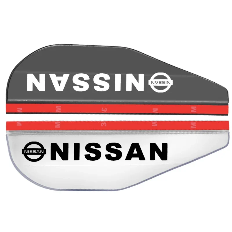 2Pcs Car Rear View Side Mirror Rain Board Eyebrow Guard Sun Visor For Nissan Nismo Qashqai j11 j10 Juke X Trail t32 Tiida Leaf view 3