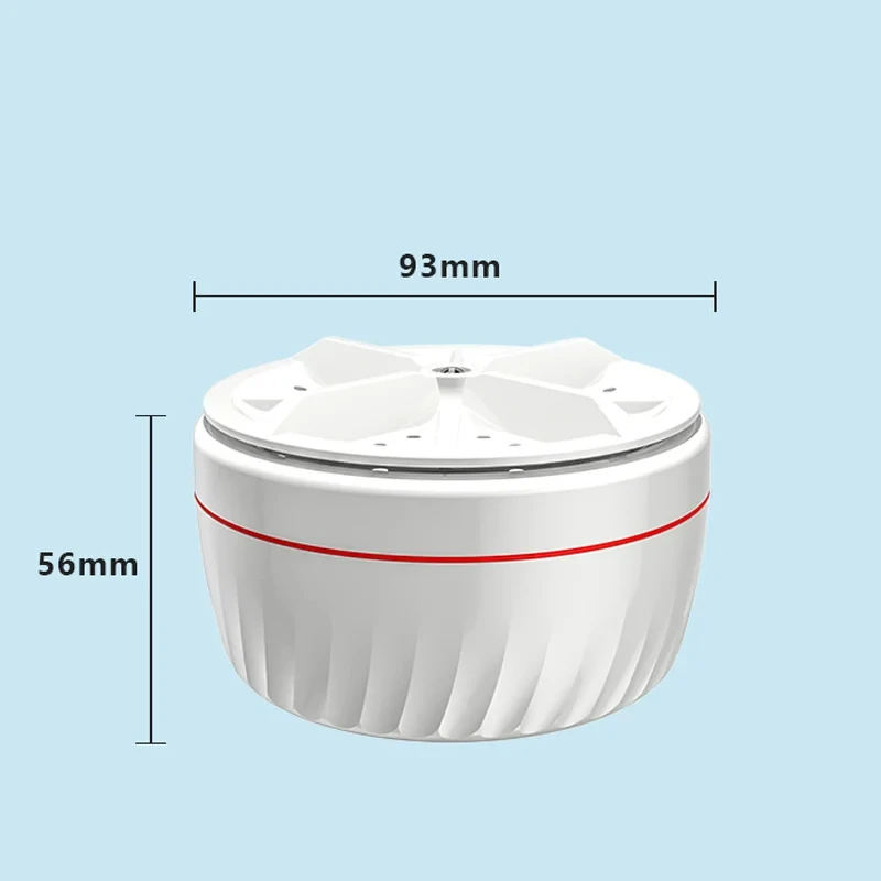 Portable Washing Machine,with Suction Cups,Ultrasonic Turbine Mini Washing Machine,Wash Baby Socks Underwear for Travel Hotel