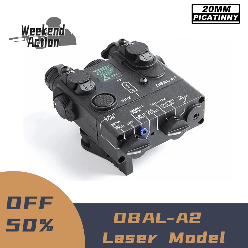 WADSN DBAL-A2 Tactical No Function Dummy Laser Box Battery Hunting Airsoft Weapon Scout Accessory Decorative Fit 20mm Rail