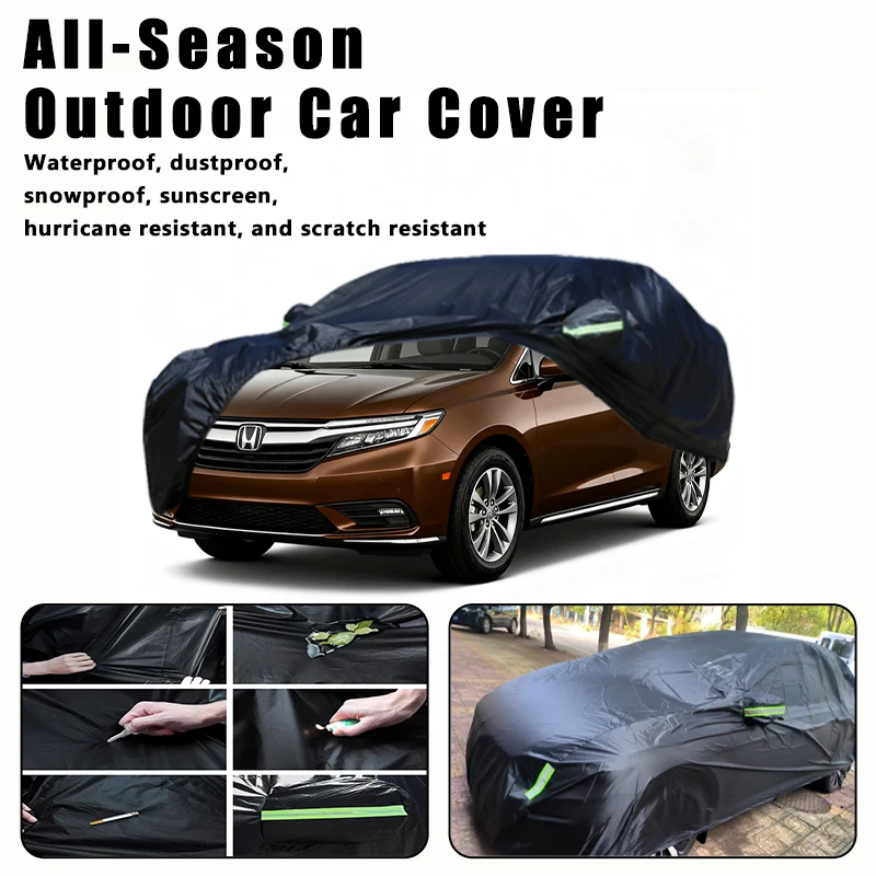 

Outdoor Car Cover Waterproof Dustproof UV Sun Protection, Full Car Protector Exterior Accessories For Honda Odyssey RA RB RC RL