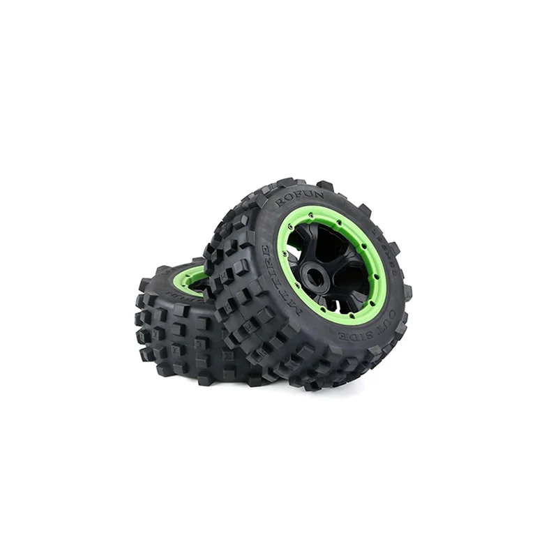 Off-Road carro pneus traseiros, 1, 5 BAHA ROVAN, KM BAJA, 5T, 5SC, 5FT, RC carro brinquedos peças, 195x80mm, verde