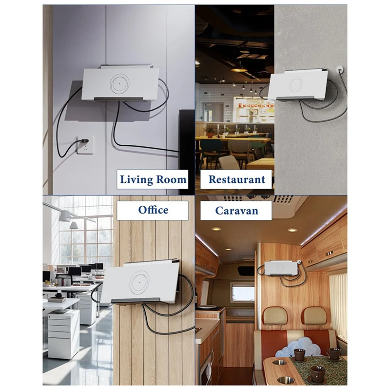 Para montagem de roteador starlink gen 3, roteador de malha gen3 e fonte de alimentação 2 em 1 kit de montagem em parede de metal, para kit de montagem starlink