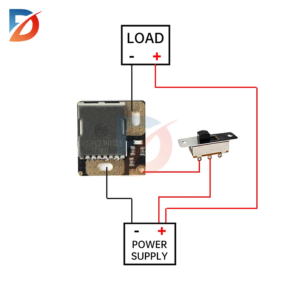 200A 300A MOS trigger switch driver module Gold-plated DC 5-18V Field effect tube PWM regulation electronic switch control board
