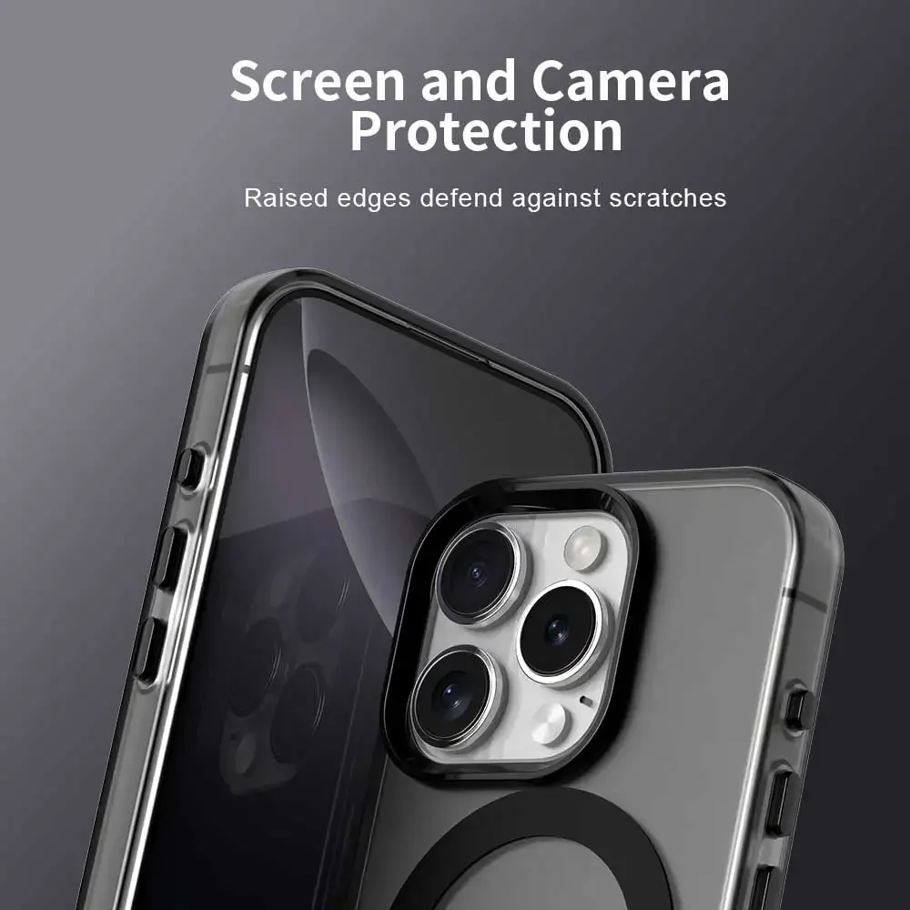 Candy Color Translucent Phone Case For iPhone 11 12 13 14 15 Plus 16 Pro Max Magnetic Wireless Charging TPU Plastic Back Cover