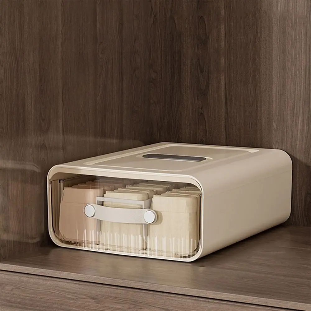 

Plastic Underwear Storage Box Stackable Durable Socks Storage Drawers Large Capacity Lightweight Drawer Desk Organizer