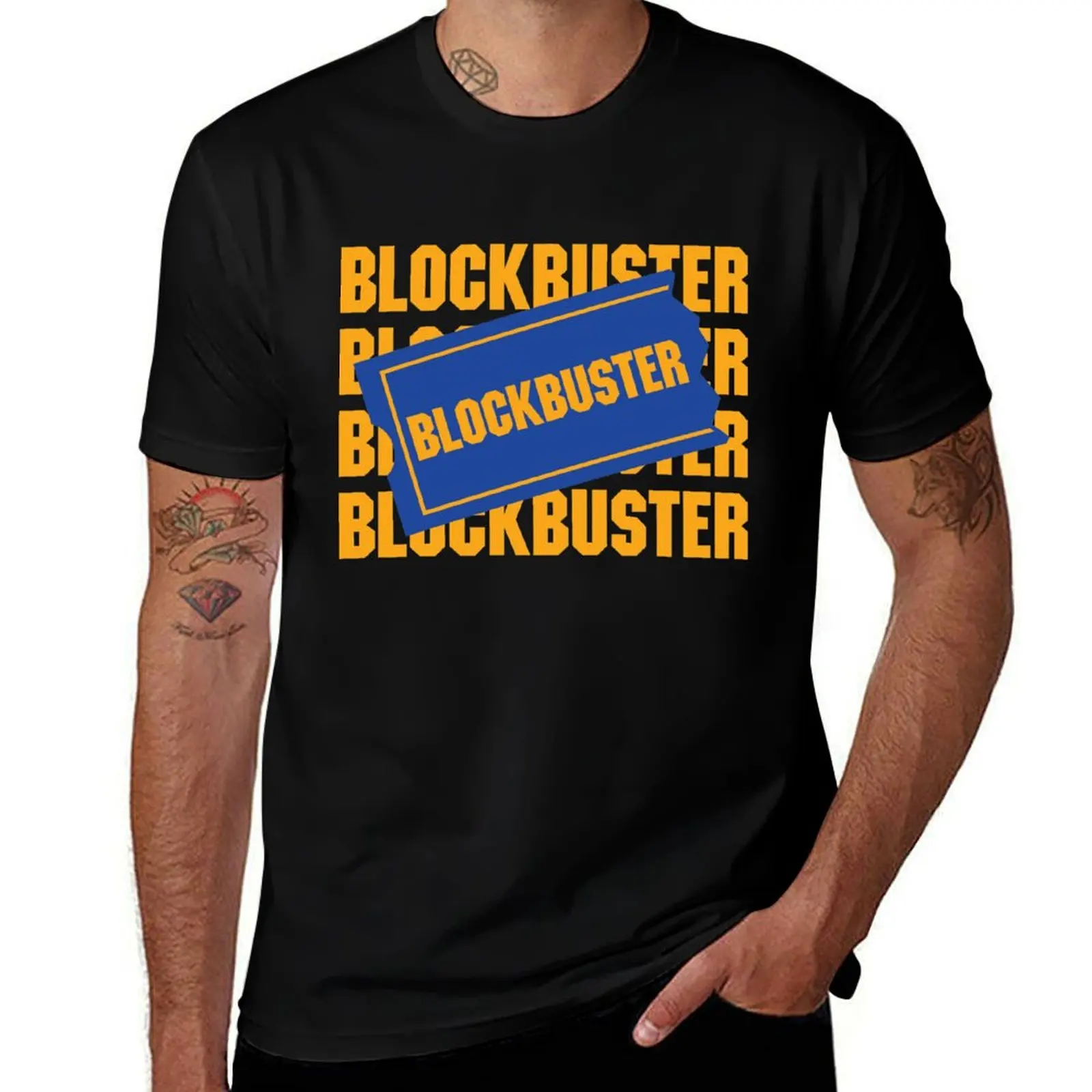 

Blockbuster Video Rental Store Logo T-Shirt Basic Comfort Fit T-Shirt for Men