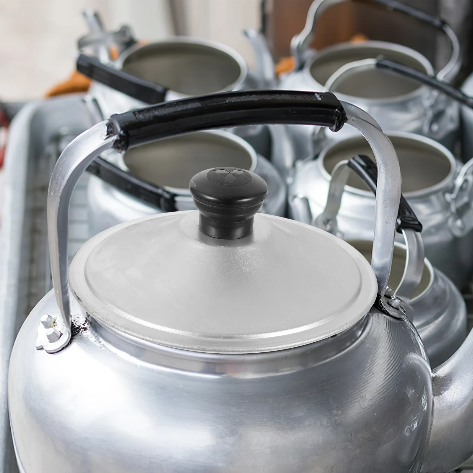 

Aluminum Pan Lid Metal Pot Cover Kitchen Supplies Anti-Scald Frying Pan Cover Easy Clean Washable Pot Lid