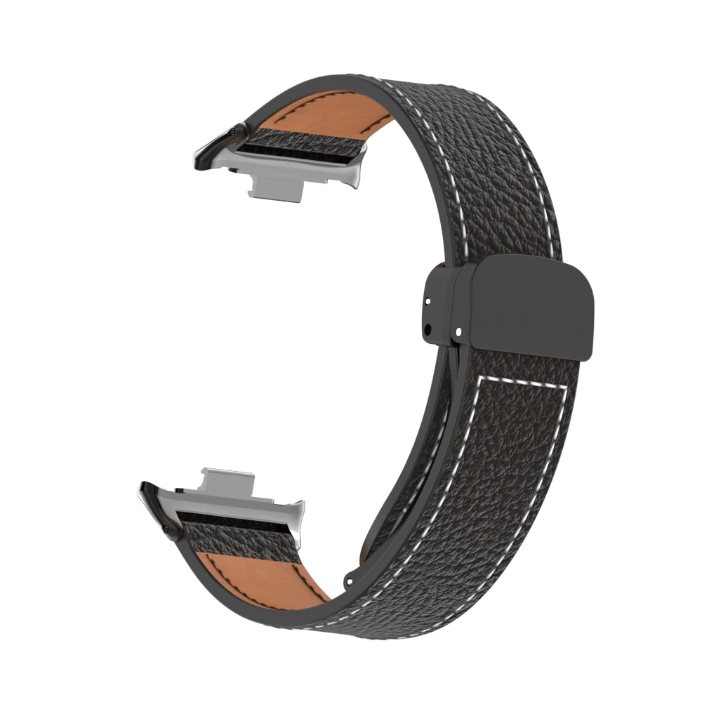 Per Xiaomi Mi Band 8 Pro cinturino in pelle orologio cinturino con fibbia magnetica per cinturino Miband 8PRO interfaccia in metallo braccialetto