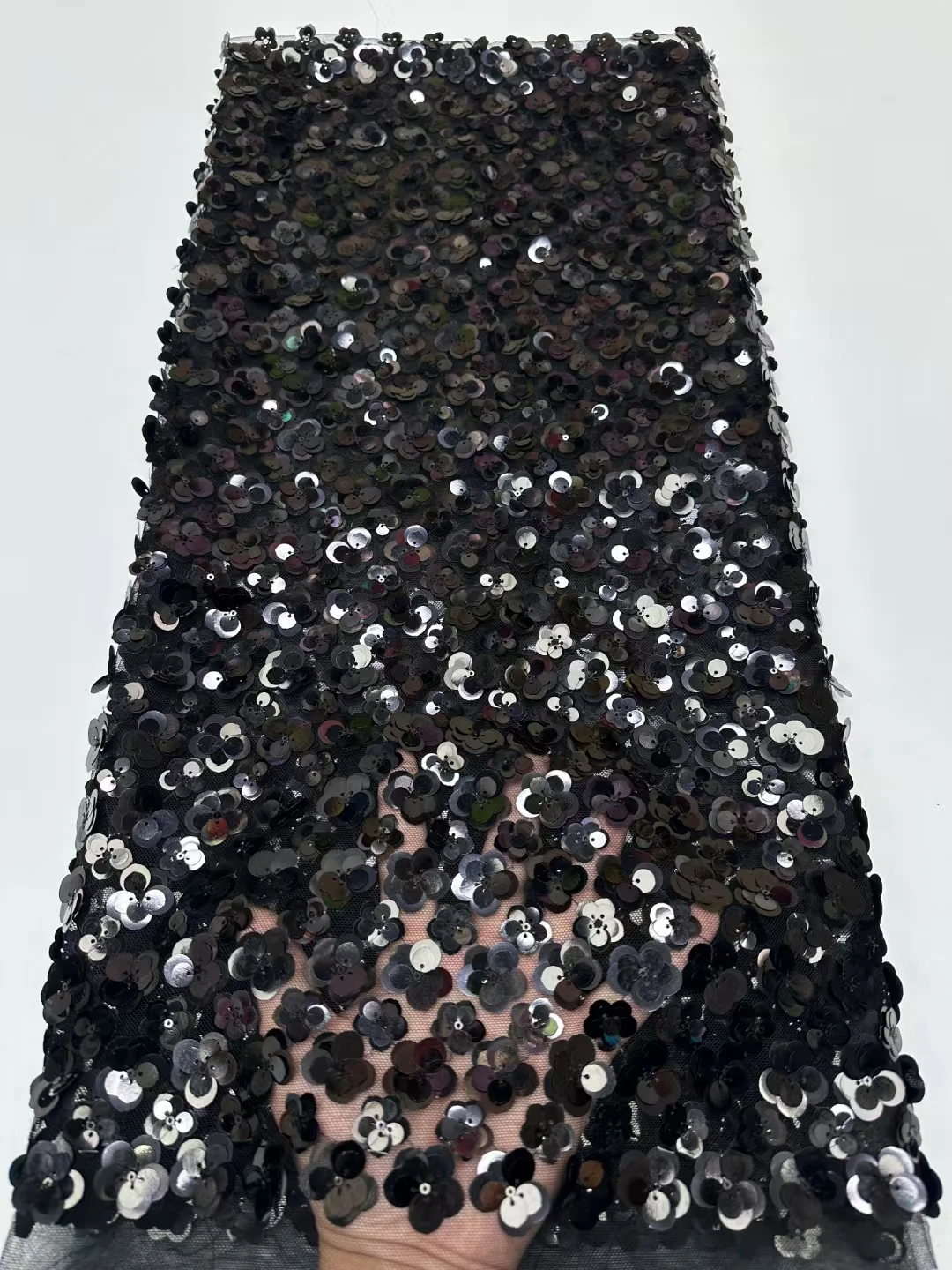 موضة نسيج الدانتيل الأفريقي الترتر تول شبكة التطريز الدانتيل لحفل الزفاف أقمشة الأربطة عالية الجودة فساتين 2025 225T-C